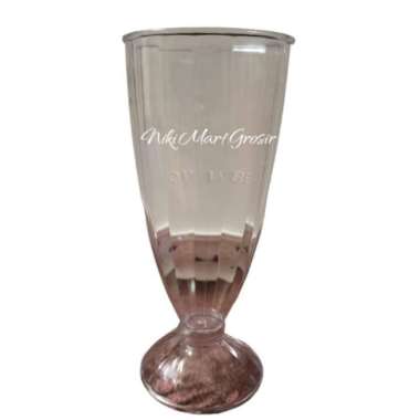 Gelas Jus 400 ml / Gelas Mug Plastik Jus Juice Bening
