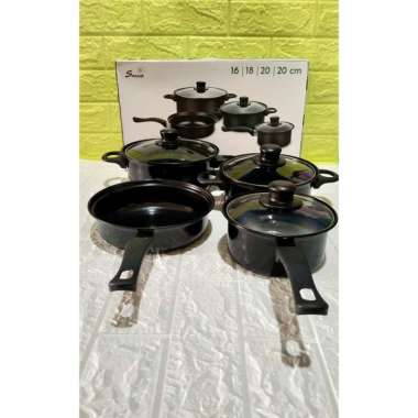 ZS SHENARSERBAUNIK Peralatan Memasak Set panci set 13 dan 7 pcs - perlengkapan masak panci set 13 da
