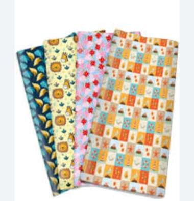(10 Lembar) Kertas Kado Aneka Motif / Kertas Kado Perlengkapan Pesta Salur garis