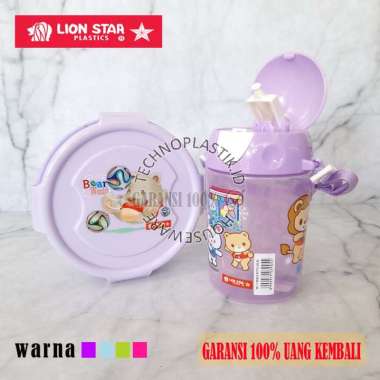 LION STAR Paket Hemat Lunch Box Klip To Keep Bekal Kotak Makan 500ML Mondo Bottle Botol Minum Anak L