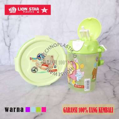LION STAR Paket Hemat Lunch Box Klip To Keep Bekal Kotak Makan 500ML Mondo Bottle Botol Minum Anak L