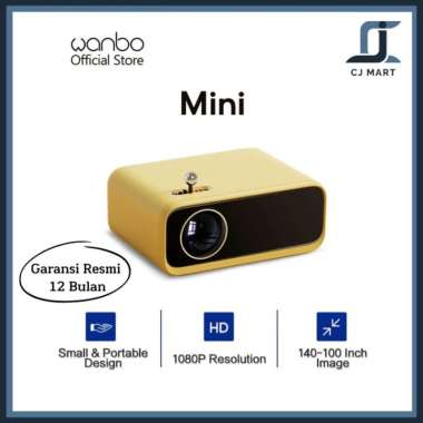 Wanbo Mini Portable LED Home Projector 1080P Supported 200 ANSI Lumens Mini 480P