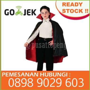 KOSTUM DRAKULA JUBAH DRAKULA KOSTUM HALLOWEEN DRACULLA COSTUMES - L  125CM