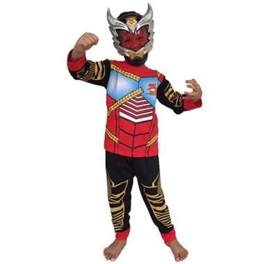 BAJU ANAK KOSTUM TOPENG SUPERHERO SATRIA GARUDA BIMA X BIMA-X - Size 4