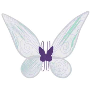 ELF WING CLEAR SWIRL FAIRY WINGS SAYAP PERI ANAK TRANSPARAN - Ungu