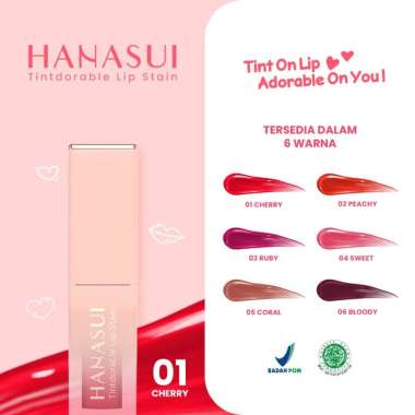 HANASUI Tintdorable Lip Stain | Liptint 01.Cherry