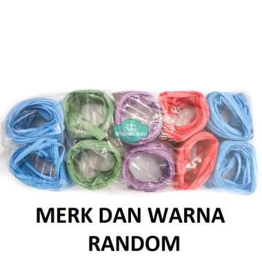Tali Rafia Kecil Warna Warni - 1 Pack Isi 10 Roll