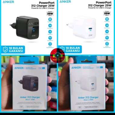 Charger PD Anker 312 25Watt Power Delivery A2642 Hitam