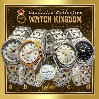 Jam Tangan Wanita Ladies Alba Asli Original Tanggal Arloji Perempuan Analog Anti Air Bulat Fashion P