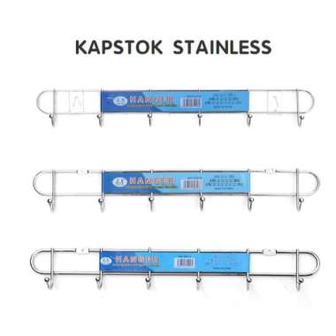Kapstok/gantungan baju 8 kait/kapstok stainless gantungan baju