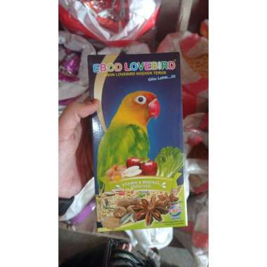 Pakan Ebod lovebird dus makanan burung lovebird campur Ebod jaya 250 gram