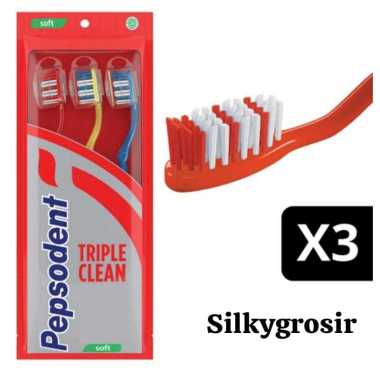 Pepsodent Sikat Gigi Triple Clean Soft