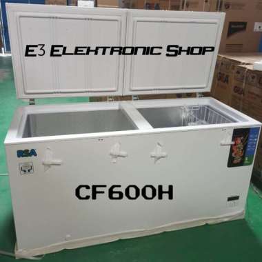 Chest Freezer CF600H 500L Kulkas Box Pembeku Daging Frozen Food Multivariasi Multicolor