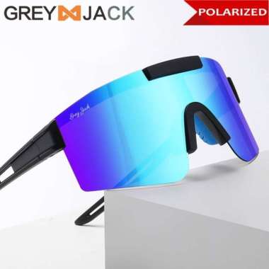 Grey Jack Kacamata Sepeda Frameless Polarized AntiUV SportOlahrag 3049 Multicolor