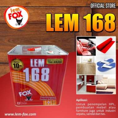 Lem Fox 168 blek 10 kg / Lem Kuning