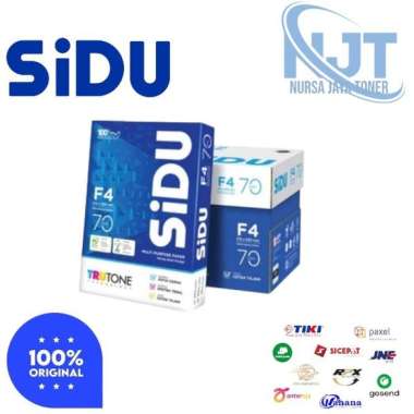 KERTAS HVS SIDU F4 70 GSM ORIGINAL 1 DUS