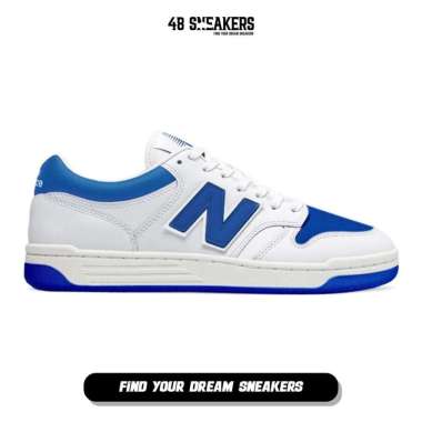 Sepatu Pria New Balance 480 White / Blue (BB480LCB) ORIGINAL 44