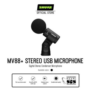 Shure MV88 + USB Digital Stereo Condenser Microphone