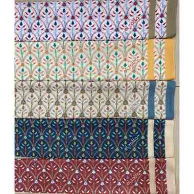 Elzatta Segiempat Motif Kaila Ogee Granada Biru