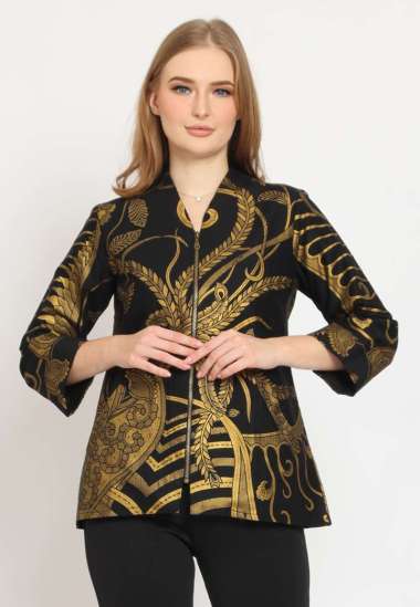 Arjuna Weda Blouse Batik Motif 8 18A257073 - Gold L