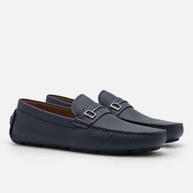 PM005 SEPATU PRIA LOAFER PEDRO ORIGINAL LOAFERS SLIP ON PANSUS KULIT BIRU NAVY BLUE