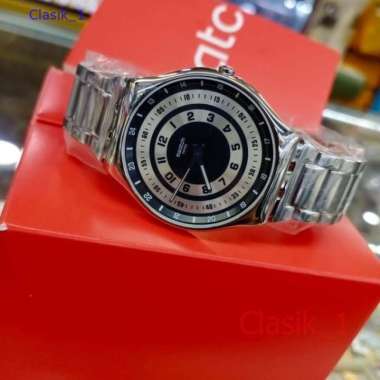 Original 100%!! Jam Tangan Pria Swatch Irony Ss07S121G Rings Of Irony Garansi Resmi 2 Tahun