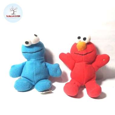 Boneka Elmo Cookie Monster Mcd Mcdonalds Muppet Sesame Street Doll Toy