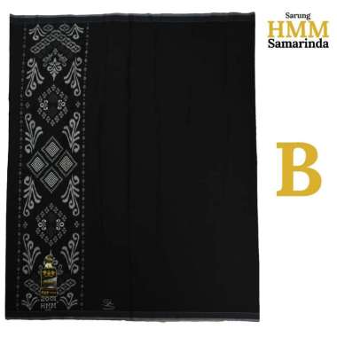 sarung dewasa merkHMM harga terjangkau kualitas bagus warna hitam motif garis B1