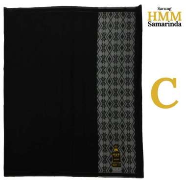 sarung dewasa merkHMM harga terjangkau kualitas bagus warna hitam motif garis C1
