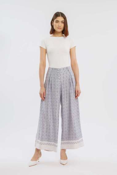 Minimal Anindita Pants Blue White S BLUE WHITE