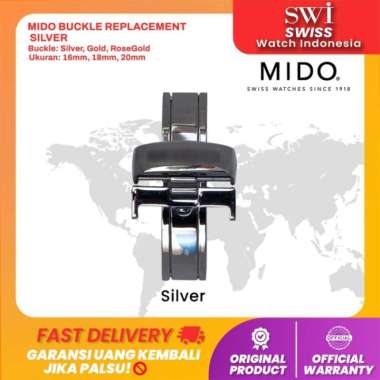 Watch Buckle Jam Tangan Tissot Butterfly Claps Silver Rose Gold Steel 20mm Silver Buckle