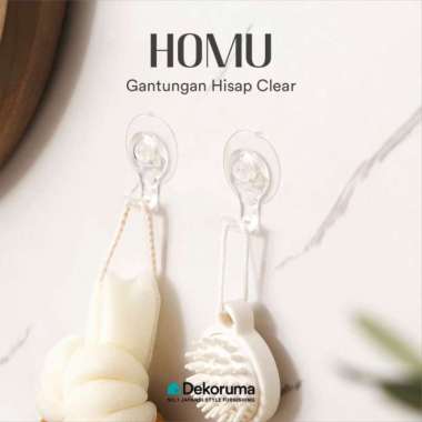 Dekoruma HOMU Gantungan Hisap / Tempel Hook Dengan Suction Holder