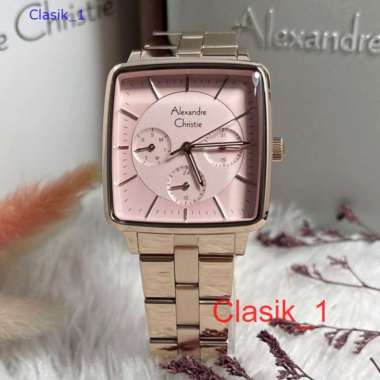 Original 100%!! Alexandre Christie Wanita AC 5003 AC5003 Rosegold Plat Peach Garansi Resmi 1 Tahun