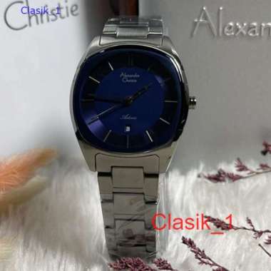 Original 100%!! Alexandre Christie Wanita AC 8671 / AC8671 Grey Blue Garansi Resmi 1 Tahun