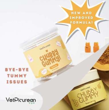 Chubby Gummy Tummy |Vitamin anjing kucing pencernaan super food [Fennel extract| Bee Pollen| Honey]
