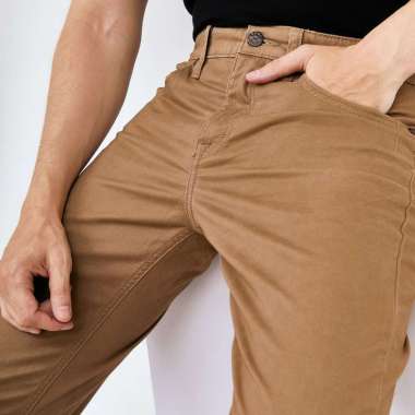EMBA JEANS - Celana Panjang Chino Pria Slimfit Stretch - Colson 27 Khaki