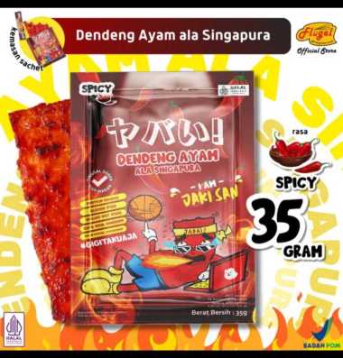 Dendeng Ayam Jaki San 35 gram ALL Varian-Halal original