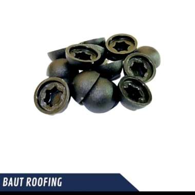 Dop Baut Roofing Hitam Tutup Kepala Baut Roofing isi per 10 pcs