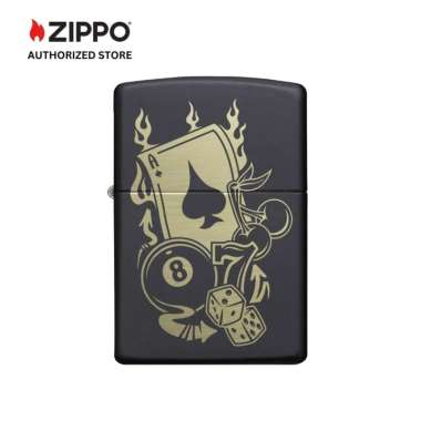 Zippo Games - Black Matte Laser Engrave