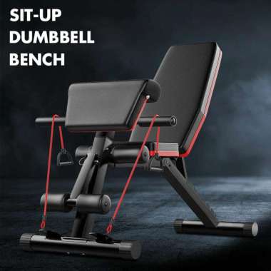 XYD Kursi Gym Bench Press Adjustable Foldable Dumbbell Sit Up Exercise K20418A Alat Gym Di Rumah Jal
