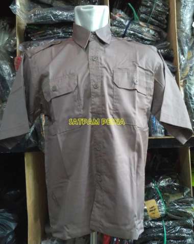 Seragam Satpam Warna Cokelat PDH - Seragam PDH Satpam Cokelat XXXL