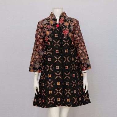 Wilujeng 02 | Tunik Batik Cap Handmade Solo Baju Kerja Outfit Kondangan - Langitjua Collection XXL H