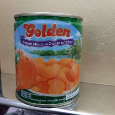 GOLDEN JERUK MANDARIN KALENG 312gr, BUAH JERUK YG SEGAR