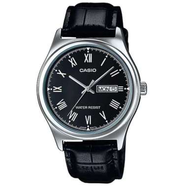 Original 100%!! CASIO MTP-V006L-1BUDF - Jam Tangan Pria - Tali Kulit