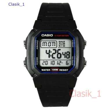 Original 100%!! CASIO W-800H-1AVDF Jam Tangan Pria