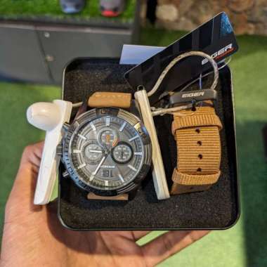 EIGER JAM TANGAN ANALOG ODOSPEED ANACHRONO - BROWN