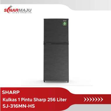 Kulkas 2 Pintu Sharp 256 Liter SJ-316MN-HS / SJ 316MN HS / SJ316MNHS