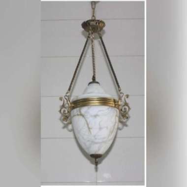 FL 183 / 3 LAMPU GANTUNG HIAS TERAS CLASSIC MINIMALIS KACA KANOPI MOTIF