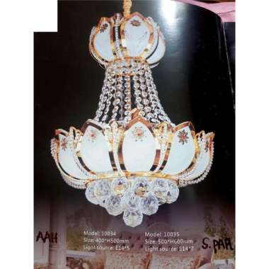 LAMPU GANTUNG KRISTAL 10035 / LAMPU HIAS / LAMPU VOID TANGGA