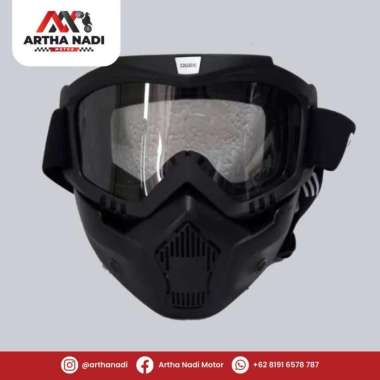 Masker Plus Topeng Osbe Hitam Kacamata Goggle Masker Hitam